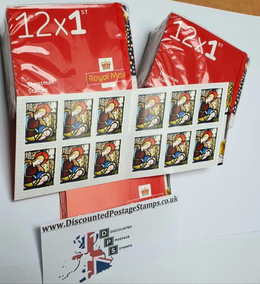 12 x 1st Class Christmas Stamps Self Adhesive *16 Discount* (79.8p