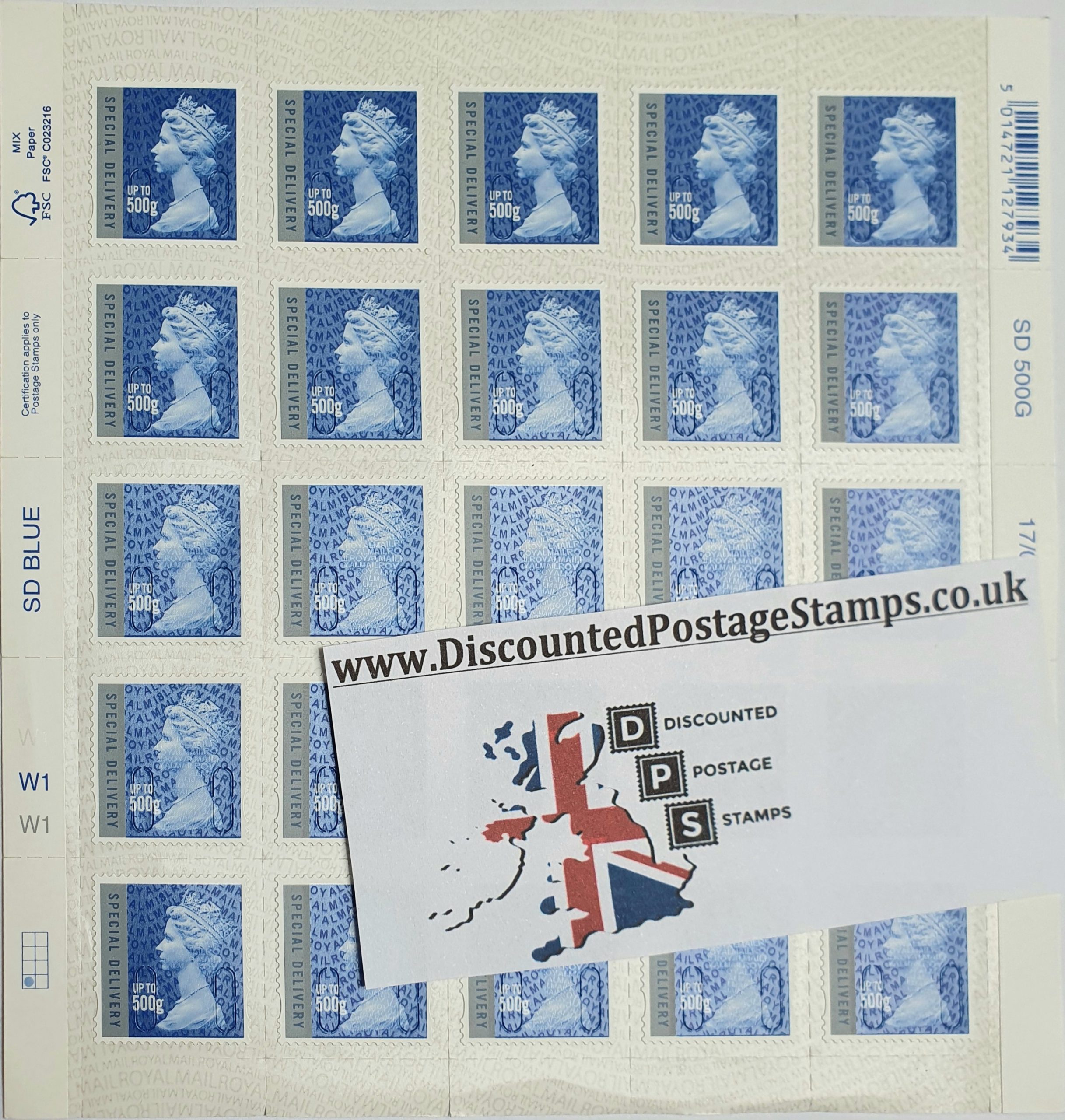 1 x Special Delivery 500G Stamp Self Adhesive *25 Discount* (£5.74